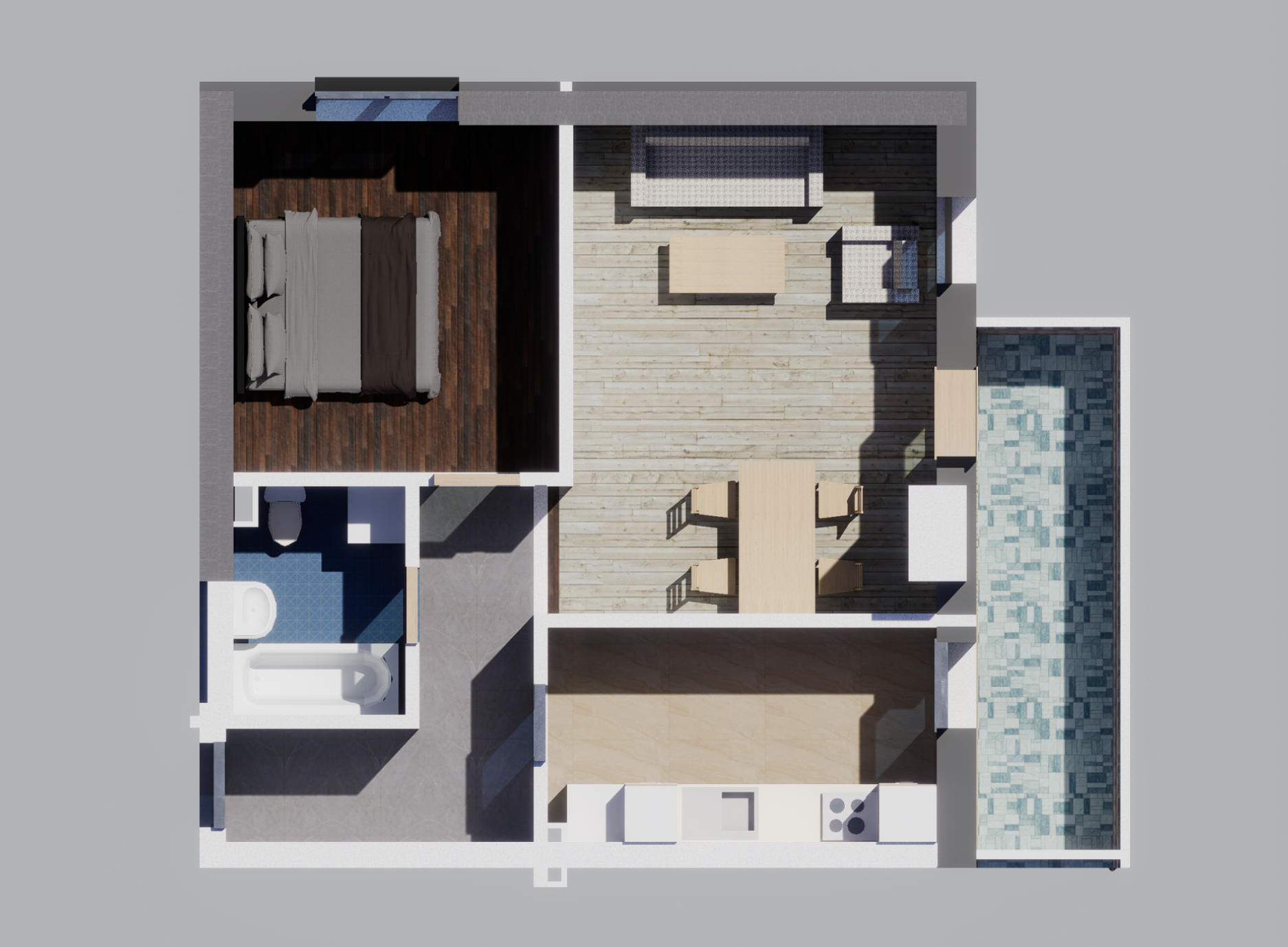 Apartament 2 Camere - 2B